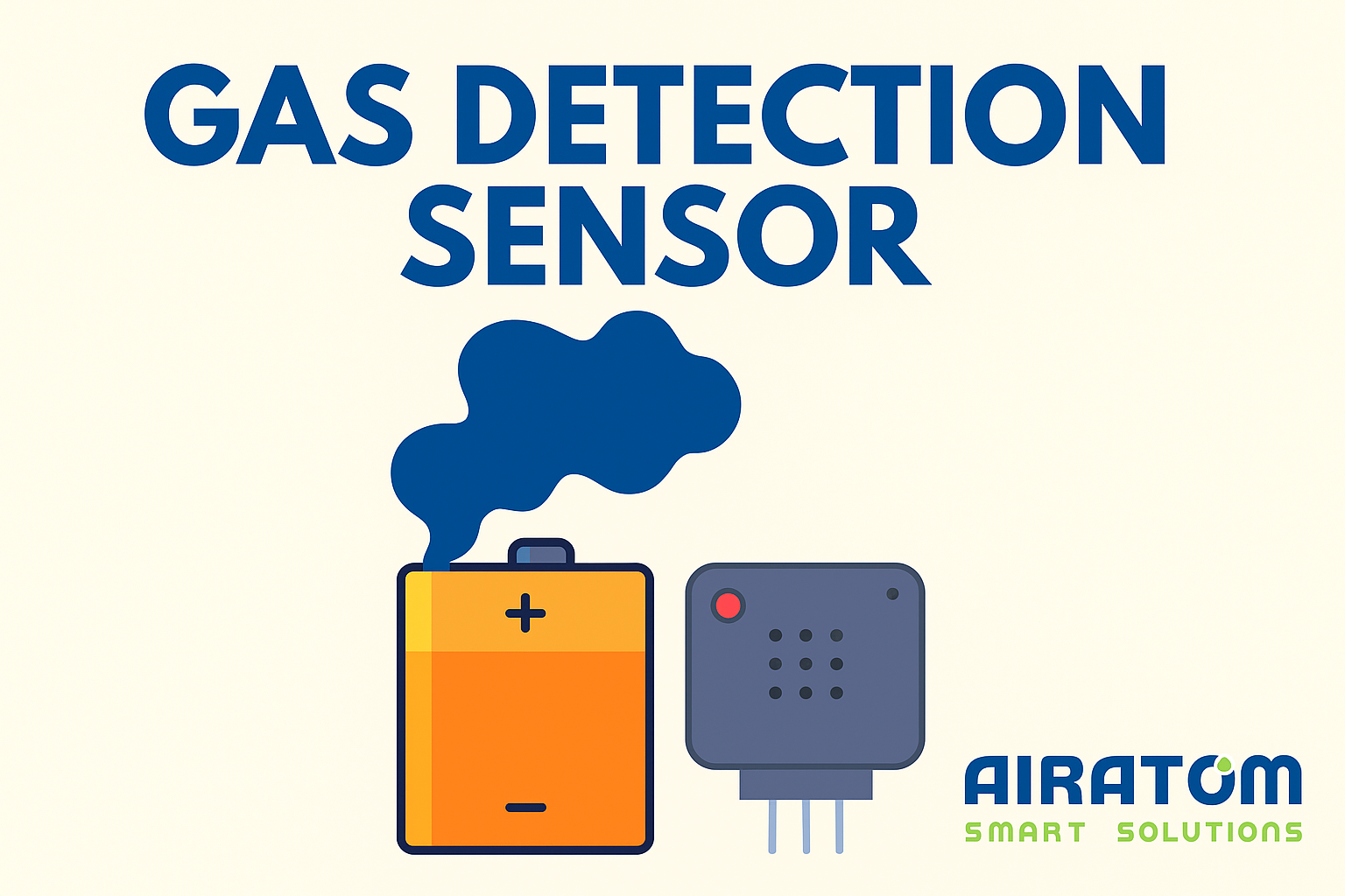 Gas detection sensor monitoring lithium battery thermal runaway".